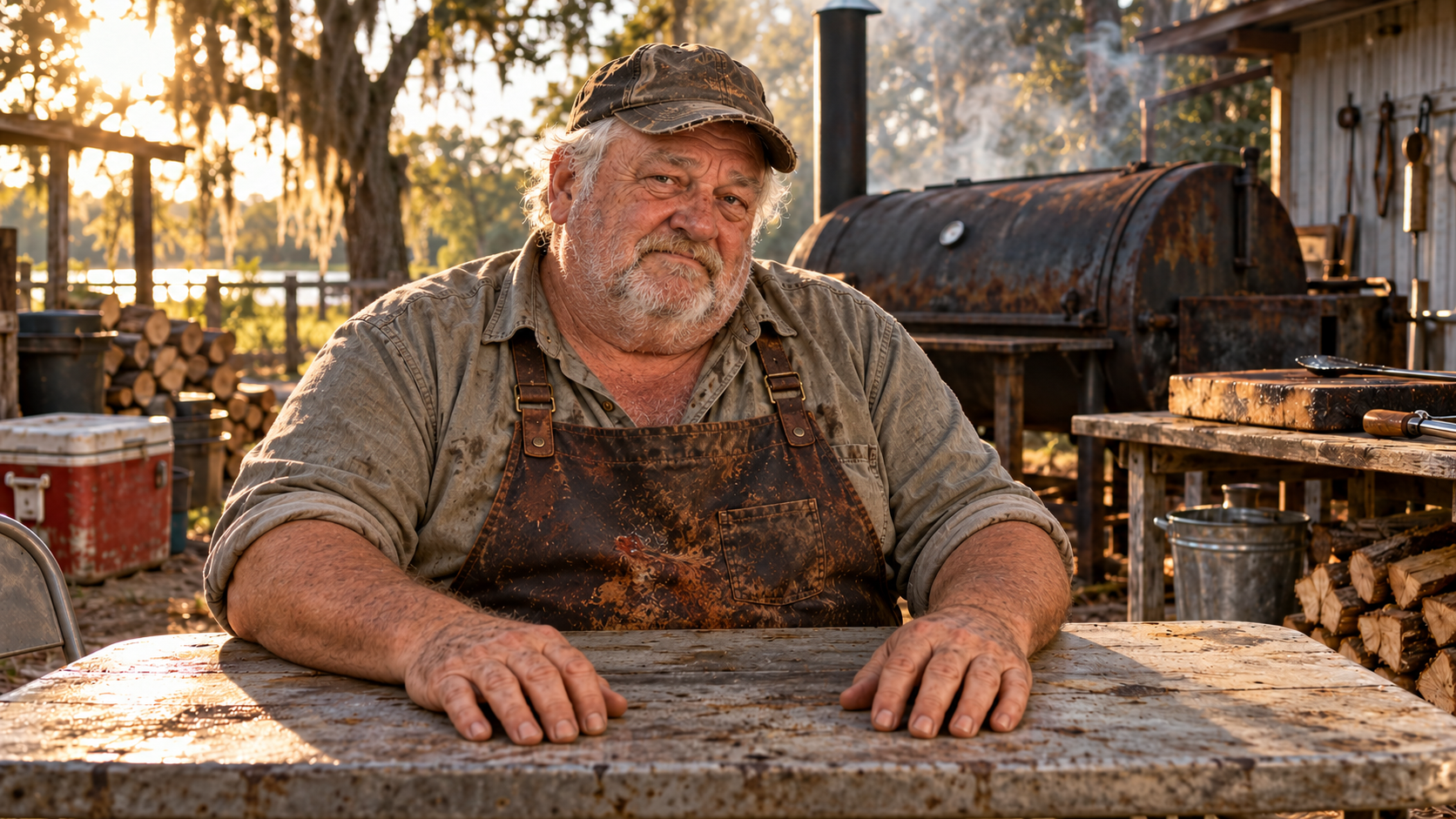 Dale “Uncle Dale” Rigsby in the kitchen